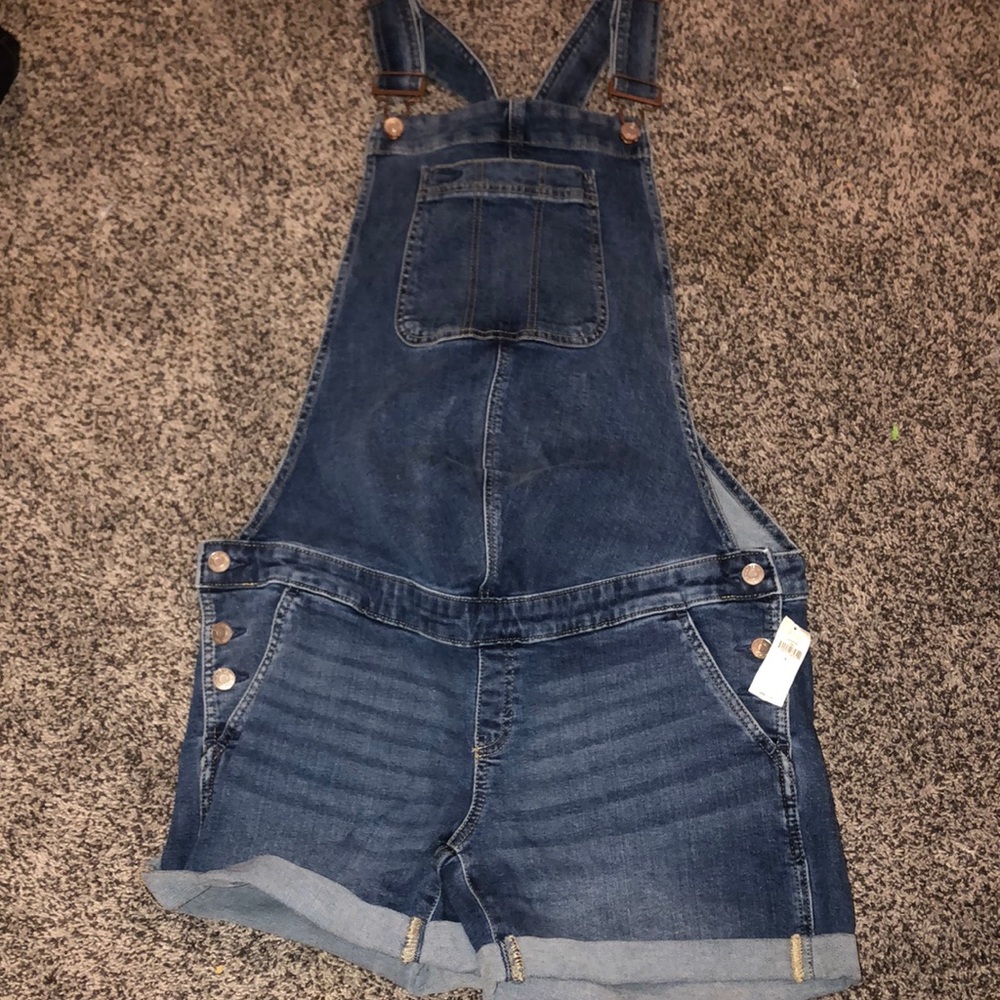 NWT Maternity Denim Overalls
